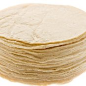 A stack of corn tortillas.