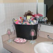 Wedding toiletry basket.