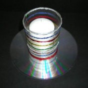 CD Candle Holder