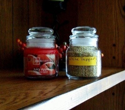 Reusing Candle Jars for Spices