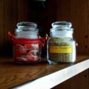 Reusing Candle Jars for Spices