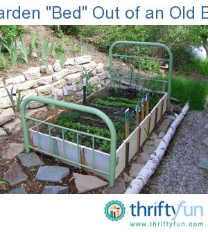 Make a Garden "Bed" Out of an Old Bed Frame | ThriftyFun