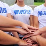 Photo of young volunteers.