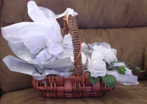 Bridesmaids gift basket.