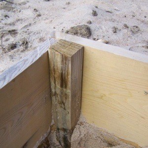 Cold frame corner.