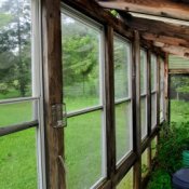 old windows greenhouse