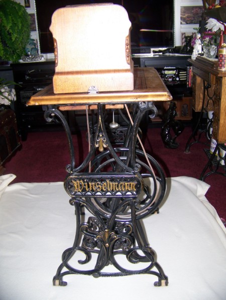 Antique sewing machine.