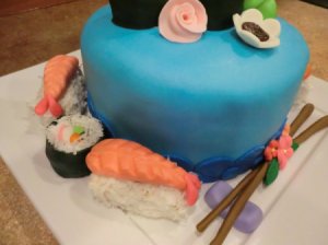 Sushi Cake side view