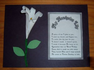 hand print lily