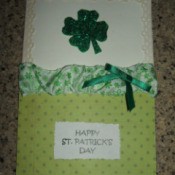 Finished St. Patrick's Day card.