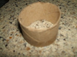 Leprechaun Hat Napkin Rings - Piece of tube for ring.