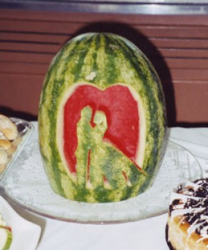 Carved Watermelon Centerpiece