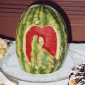 Carved Watermelon Centerpiece