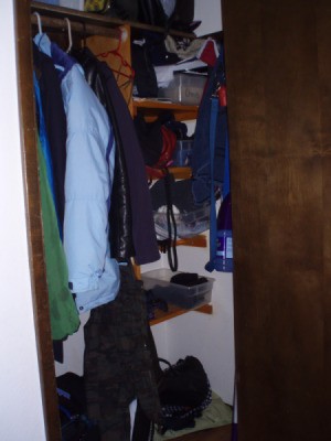 Add Shelves And Hooks To Front Closet