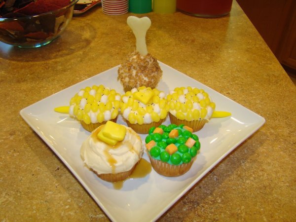 TV Dinner Cupcakes