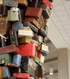 storing suitcases