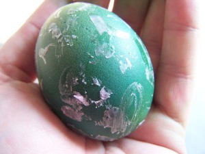 Deluxe Easter Eggs - Drawing wax patterns.