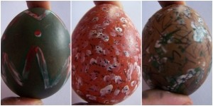 Deluxe Easter Eggs - Addition of details using Artline pen.