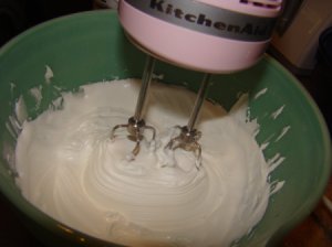 Mixing Royal Icing