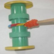 How to Make a Recycled Lid Push-along Toy