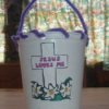 Religious themed cottage cheese Easter basket.