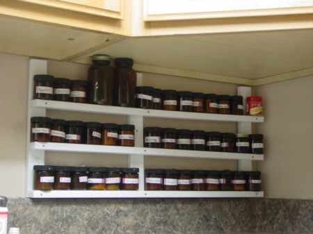 Spice Rack in Kitchen