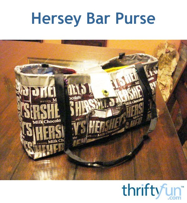 Hershey Bar Wrapper Duct Tape Purse ThriftyFun