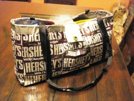 hersey bar duct tape bag
