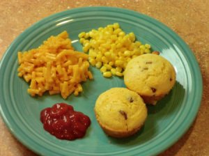 Finished Corn Dog Muffins