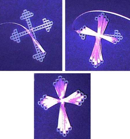 ribbon easter cross