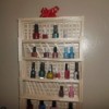 Popsicle Stick Shelf - final and hanging up