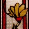 A faux stained glass window