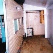 Renovating A Small Home In Alaska - trailer in box before improvements