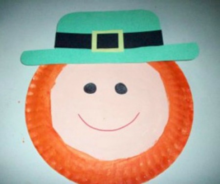 Paper Plate Leprechaun Finished