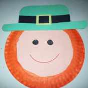 Paper Plate Leprechaun Finished