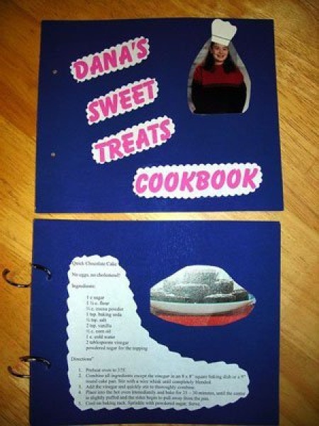 Homemade cookbook.