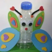 Recycled Kids Crafts: Bottle Butterfly