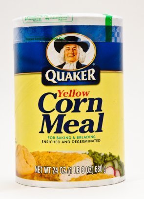 A package of cornmeal.