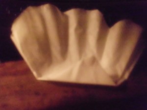 Folded Coffee Filter