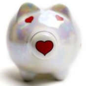 Heart Nosed Piggy Bank