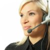 Woman Working Call Center