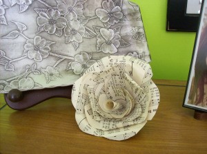 Paper Flowers From Old Books