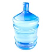 Water Cooler Bottle on White Background