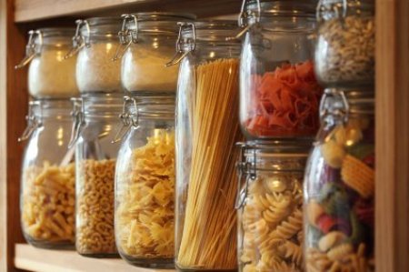 Pasta in Glass Jars