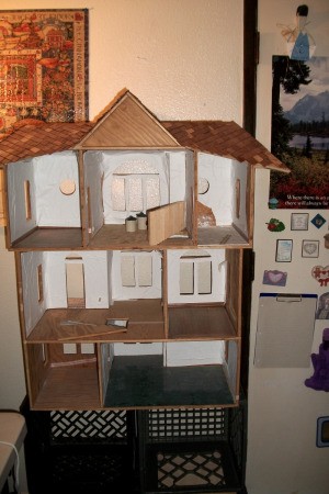 Interior view of doll house.