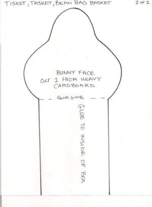 Pattern for bunny face.