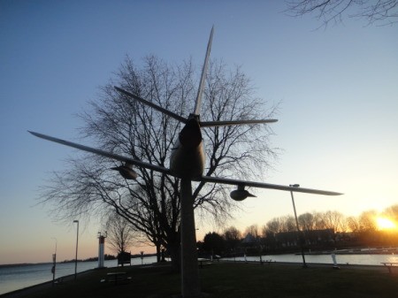 A plane on Block House Island (Brockville, Ontario)