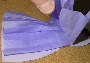 Dress Card With Tissue Paper Attached