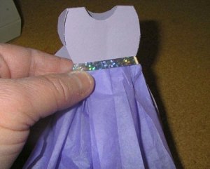 Mother's Day Dress Card With Ribbon