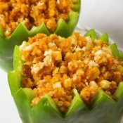 Stuffed Green Peppers With Corn Bread